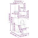 DRAPAK DLA KOTA Z SIZALOWYMI SŁUPKAMI KREMOWY 153CM