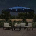 PARASOL OGRODOWY Z LED WISZĄCY NIEBIESKI 350CM