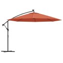 PARASOL OGRODOWY Z LED WISZĄCY TERAKOTA 350CM