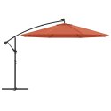 PARASOL OGRODOWY Z LED WISZĄCY TERAKOTA 350CM