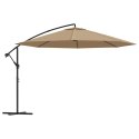 PARASOL WISZĄCY Z ALUMINIOWYM SŁUPKIEM 350CM TAUPE