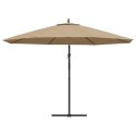 PARASOL WISZĄCY Z ALUMINIOWYM SŁUPKIEM 350CM TAUPE