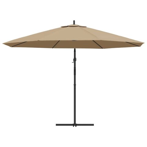 PARASOL WISZĄCY Z ALUMINIOWYM SŁUPKIEM 350CM TAUPE