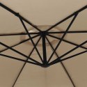 PARASOL WISZĄCY Z ALUMINIOWYM SŁUPKIEM 350CM TAUPE