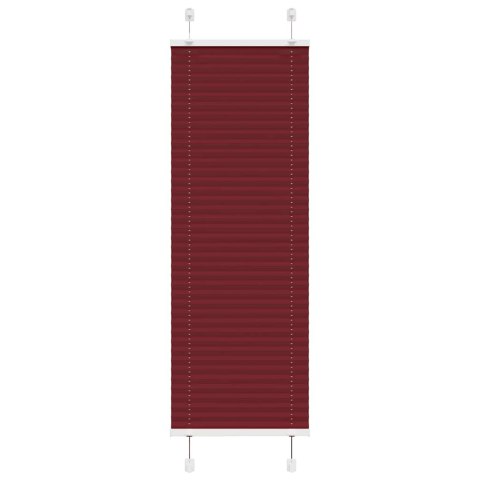 ROLETA PLISOWANA BORDOWY CZERWONY 40X100CM SZEROKOŚĆ TKANINY