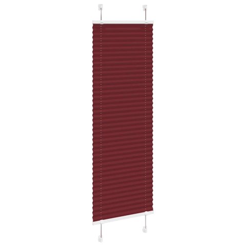 ROLETA PLISOWANA BORDOWY CZERWONY 40X100CM SZEROKOŚĆ TKANINY