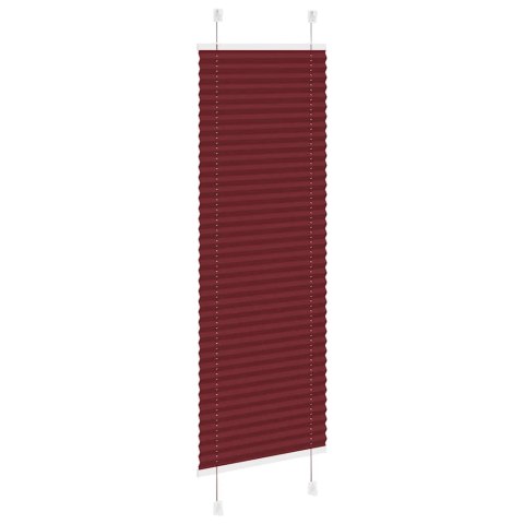 ROLETA PLISOWANA BORDOWY CZERWONY 40X100CM SZEROKOŚĆ TKANINY