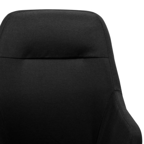 FOTEL BUJANY CZARNY TAPICEROWANY TKANINĄ