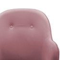 FOTEL BUJANY RÓŻOWY TAPICEROWANY AKSAMITEM