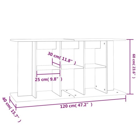 SZAFKA POD AKWARIUM CZARNA 120X40X60CM