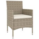 4-CZ. ZESTAW KRZESEŁ I STOŁKÓW OGRODOWYCH RATTAN PE BEŻOWY