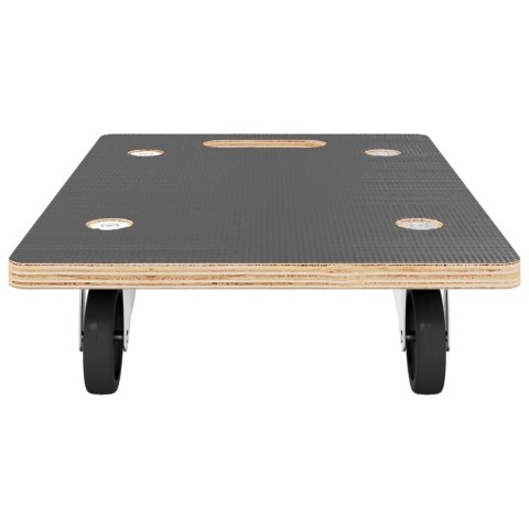PLATFORMY TRANSPORTOWE 2 SZT. PROSTOKĄTNE 80X55X11,5CM 250 KG