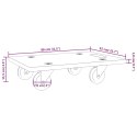 PLATFORMY TRANSPORTOWE 2 SZT. PROSTOKĄTNE 80X55X11,5CM 250 KG