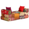 PUF MODUŁOWY 3-OSOBOWY PATCHWORK TKANINA