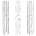 KOSZE GABIONOWE 3 SZT. GALWANIZOWANA STAL 25X25X197CM