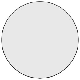 LUSTRO ŚCIENNE CZARNE Ø 60CM OKRĄGŁE