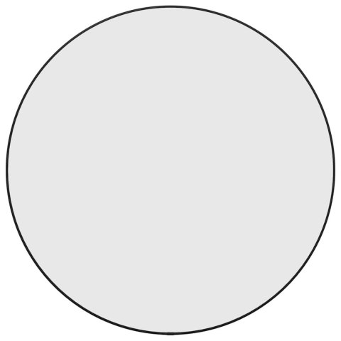 LUSTRO ŚCIENNE CZARNE Ø 60CM OKRĄGŁE