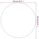 LUSTRO ŚCIENNE CZARNE Ø 60CM OKRĄGŁE
