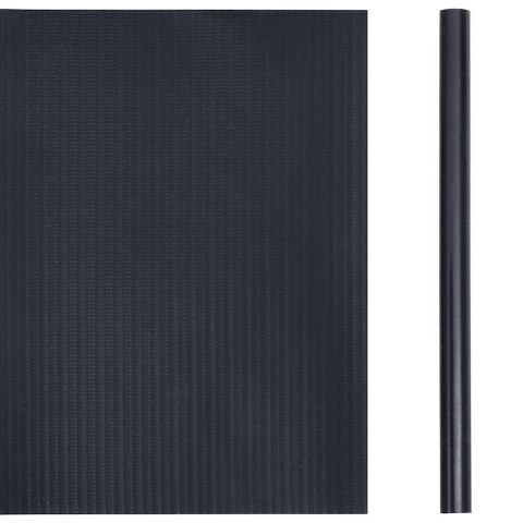 OSŁONA NA OGRODZENIE OGRODOWE PVC 35X0,19 M CIEMNOSZARA MAT