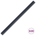 OSŁONA NA OGRODZENIE OGRODOWE PVC 35X0,19 M CIEMNOSZARA MAT