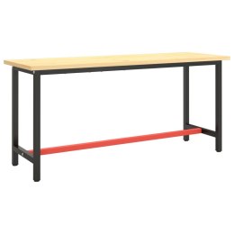RAMA DO STOŁU ROBOCZEGO CZERWONO-CZARNA 170X50X79CM METAL