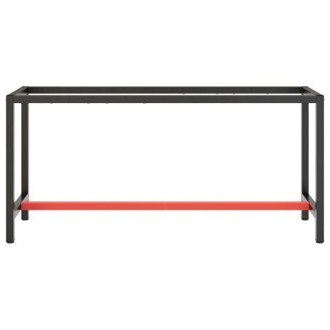 RAMA DO STOŁU ROBOCZEGO CZERWONO-CZARNA 170X50X79CM METAL