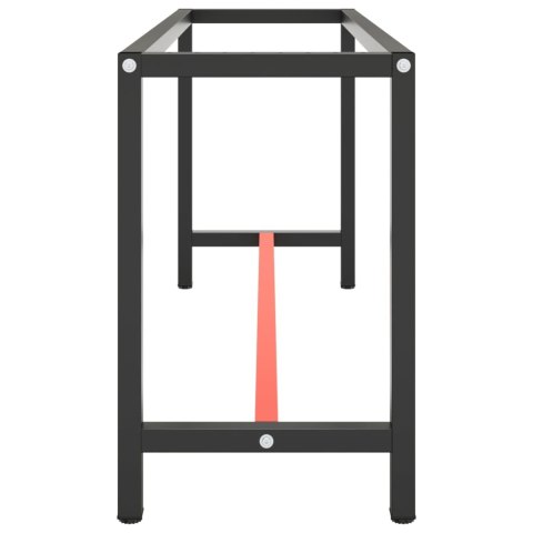RAMA DO STOŁU ROBOCZEGO CZERWONO-CZARNA 170X50X79CM METAL