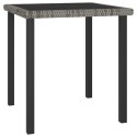 STÓŁ OGRODOWY JADALNIANY SZARY 70X70X73CM RATTAN PE