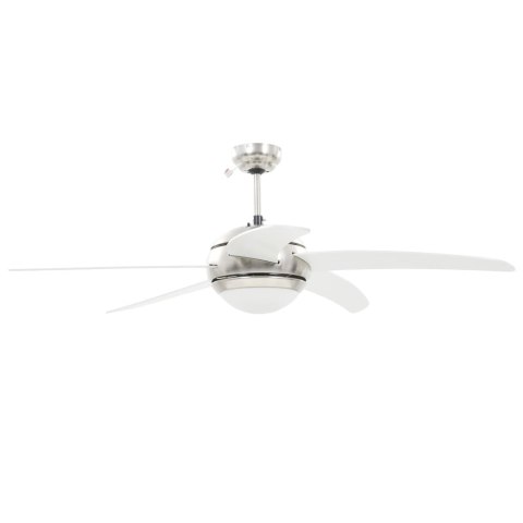WENTYLATOR SUFITOWY Z LAMPĄ 128CM BIAŁY