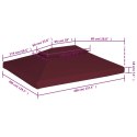 ZADASZENIE ALTANY 2-POZIOMOWE 310 G/M² 4X3 M BORDOWE