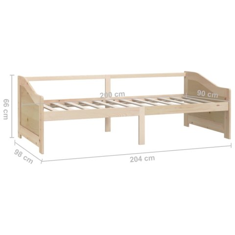 3-OSOBOWA SOFA/ŁÓŻKO LITE DREWNO SOSNOWE 90X200CM