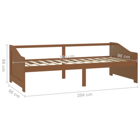3-OSOBOWA SOFA/ŁÓŻKO MIODOWY BRĄZ SOSNOWA 90X200CM
