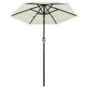 3-POZIOMOWY PARASOL NA ALUMINIOWYM SŁUPKU PIASKOWY 2M