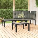 OGRODOWY STOLIK KAWOWY SZARY 55X55X31CM DPC I STAL