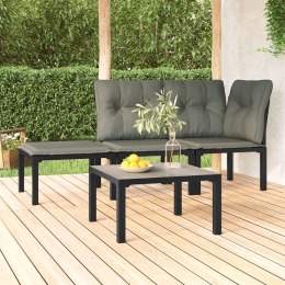 OGRODOWY STOLIK KAWOWY SZARY 55X55X31CM DPC I STAL