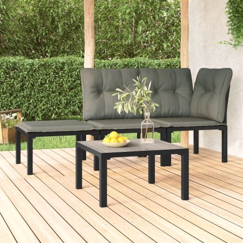 OGRODOWY STOLIK KAWOWY SZARY 55X55X31CM DPC I STAL