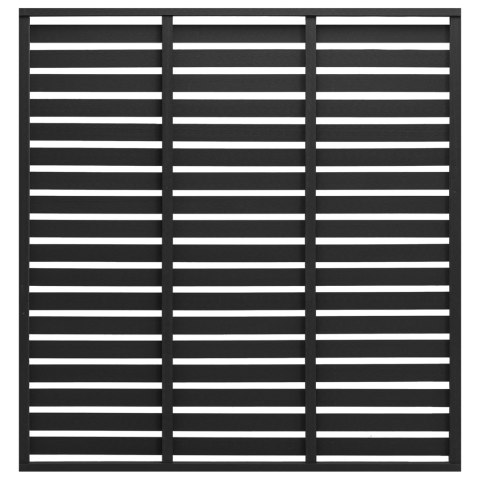 PANEL OGRODZENIOWY Z WPC 180X180CM CZARNY