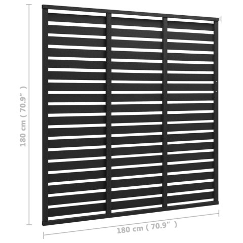 PANEL OGRODZENIOWY Z WPC 180X180CM CZARNY