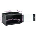 ŚCIENNA SZAFKA SERWEROWA 6U, 19", IP20, 600X450X350 MM