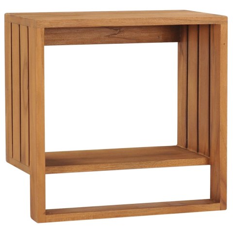 ŚCIENNY WIESZAK NA RĘCZNIK 35X20X35CM LITE DREWNO TEKOWE
