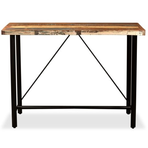 STOLIK BAROWY Z LITEGO DREWNA ODZYSKANEGO 120X60X107CM