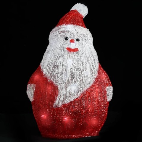 ŚWIĄTECZNA AKRYLOWA FIGURKA MIKOŁAJA Z LED 28CM WEWN./ZEWN.