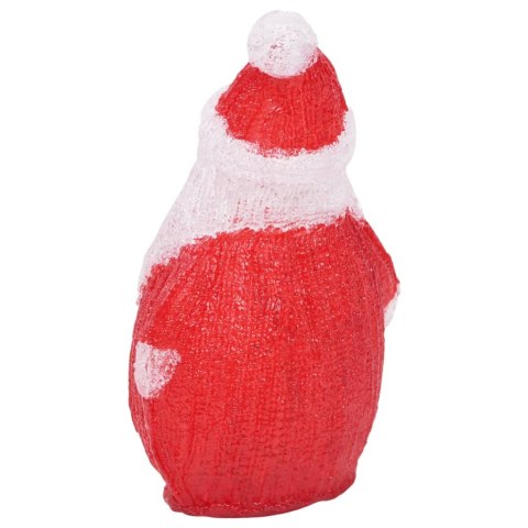 ŚWIĄTECZNA AKRYLOWA FIGURKA MIKOŁAJA Z LED 28CM WEWN./ZEWN.