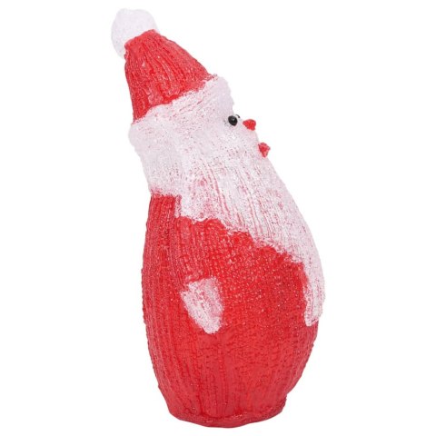 ŚWIĄTECZNA AKRYLOWA FIGURKA MIKOŁAJA Z LED 28CM WEWN./ZEWN.