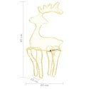 ŚWIĄTECZNA DEKORACJA RENIFER Z SIATKI 306 LED 60X24X89CM