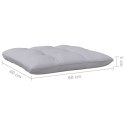 2-OSOBOWA SOFA OGRODOWA Z SZARYMI PODUSZKAMI DREWNO SOSNOWE