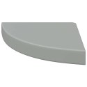 NAROŻNA PÓŁKA ŚCIENNA SZARA 25X25X3,8CM MDF