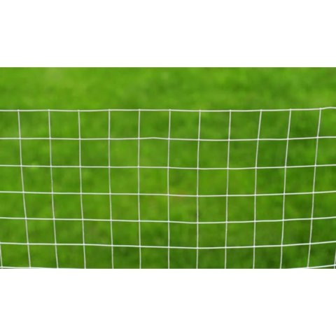 OGRODZENIE Z SIATKI STAL GALWANIZOWANA 10X1 M SREBRNE