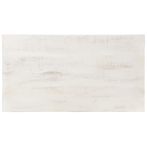 STOLIK KAWOWY BIAŁY 110X60X45CM LITE DREWNO MANGO