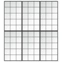 LUSTRA ŚCIENNE 6 SZT. CZARNA RAMA 100X60CM METAL